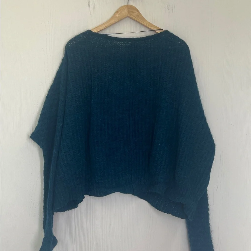 Free People - Moombeam Ribbed Oversized V Neck Long Sleeve Sweater Size Medium